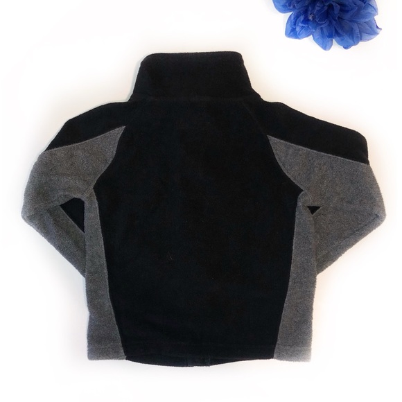 EDDIE BAUER 2T BLACK / GRAY FLEECE ZIPPER SWEATER - Picture 6 of 7